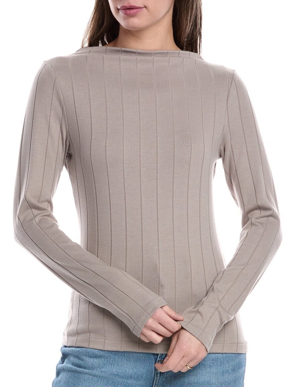 Rag & Bone Mock Neck Ribbed Top